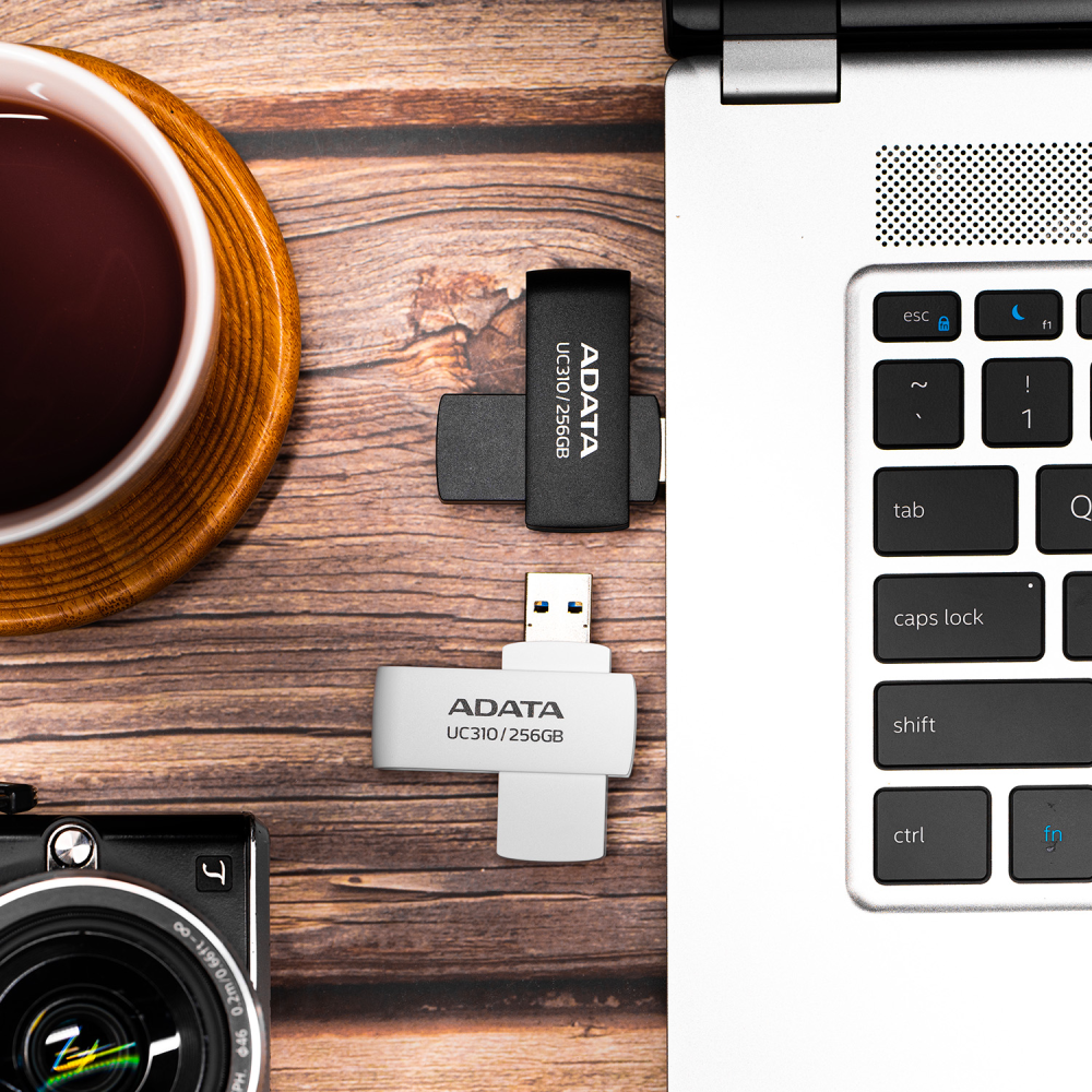 1 (39) ADATA UC310 3.2 USB 128GB (WHITE . BLACK) (WARRANTY: 5 YEARS) - Image 1