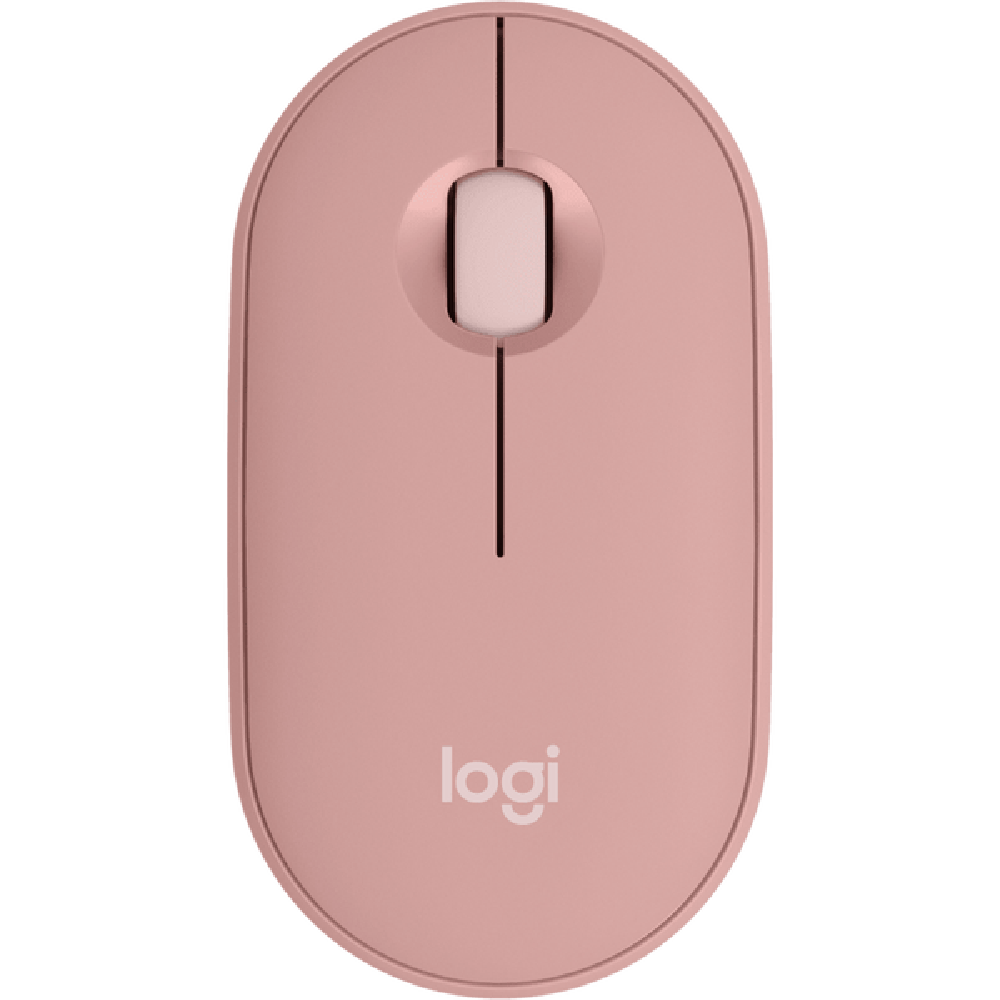 New Project (22) M350S PEBBLE MOUSE 2 SILENT CLICK BLUETOOTH WIRLESS MOUSE PINK - Image 1