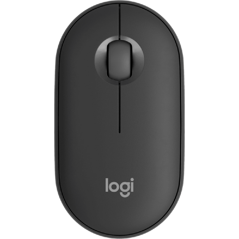 New Project (24) M350S PEBBLE MOUSE 2 SILENT CLICK BLUETOOTH WIRLESS MOUSE BLACK - Image 1