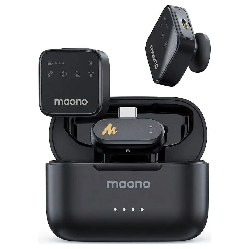 New Project (85) MAONO WAVE T1 PLUS PC2 TYPE C RECEIVER DIPLAY TRANSMITTERS - Image 1