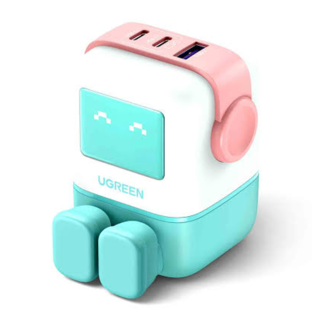Untitled design (15) UGREEN NEXODE RG 65W 3-PORT GAN FAST+B20 CHARGER PINKBLUE EU - Image 1