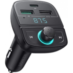 UGREEN CD229 FM & BLUETOOTH  TRANSMITTER & CAR CHARGER + TF SLOT BLACK