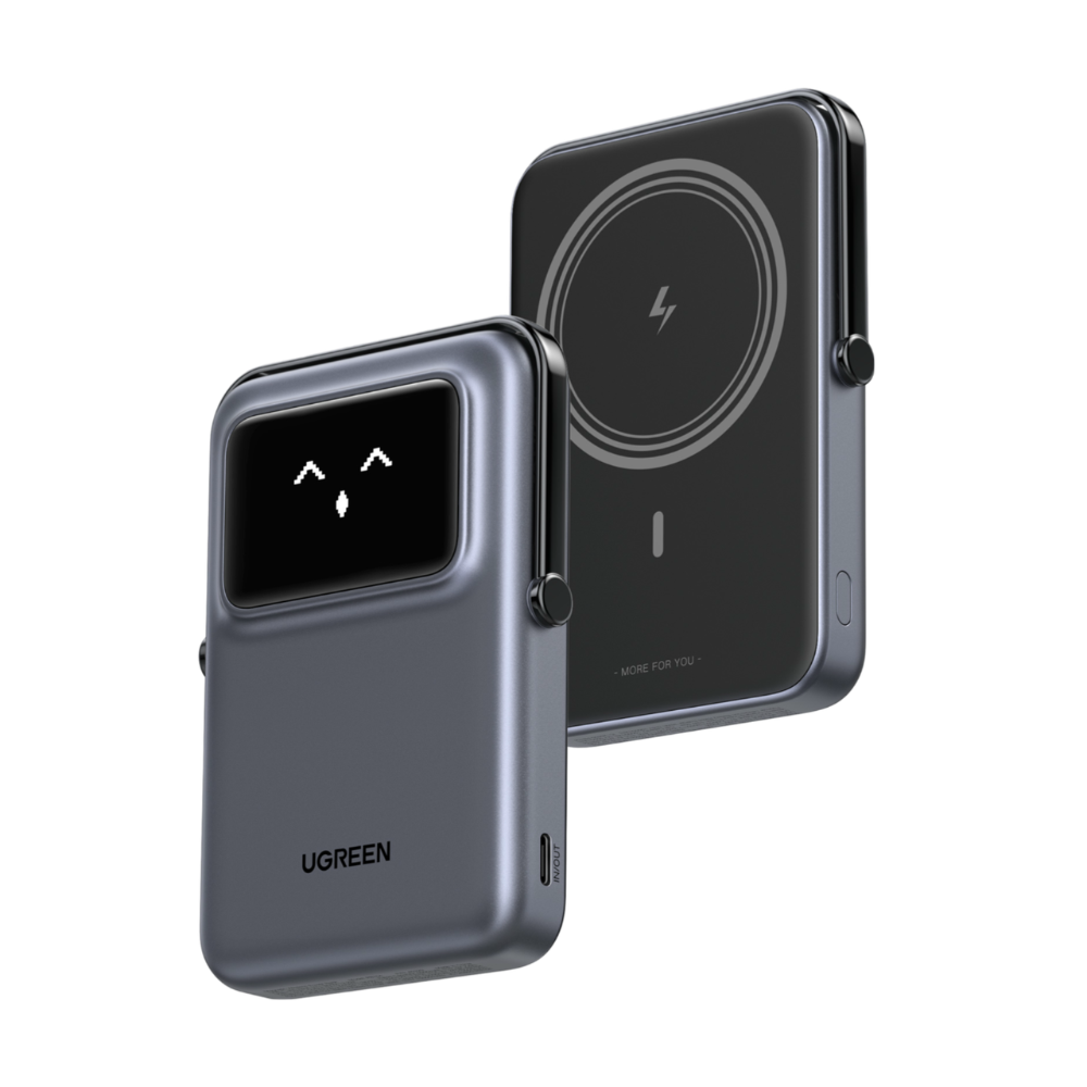Untitled design (20) UGREEN UNO MAGNETIC WIRELESS POWERBANK BLACK - Image 1