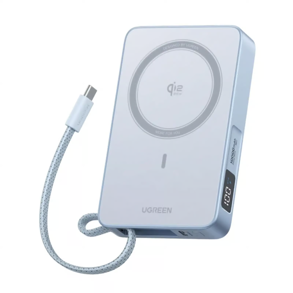 Untitled design (21) UGREEN 10000MAH 25W QI2 MAGFLOW MAGNETIC WIRELESS POWERBANK - Image 1