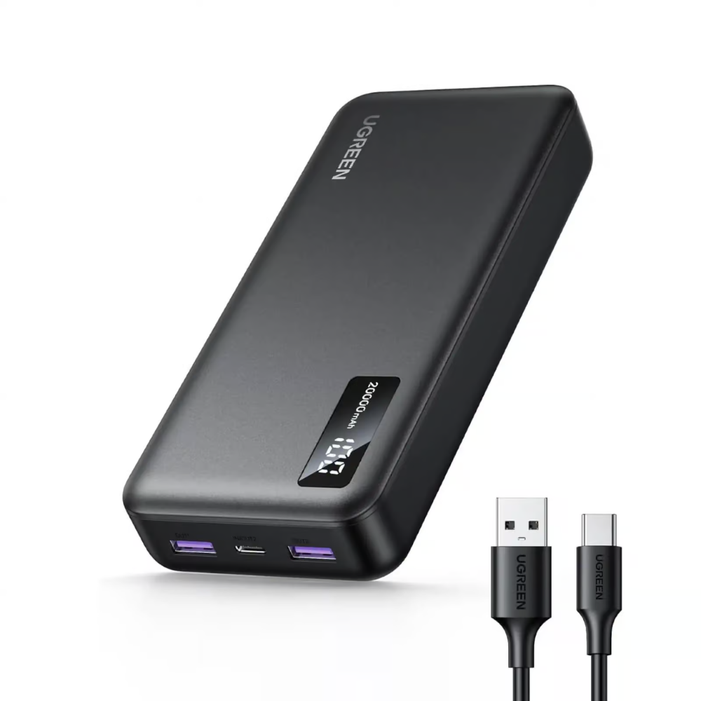 Untitled design (36) UGREEN 20000MAH 22.W POWERBANK BLACK - Image 1