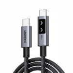 UGREEN UNO USB-C TO C 100W BRAIDED 5AMP CABLE 2M BLACK