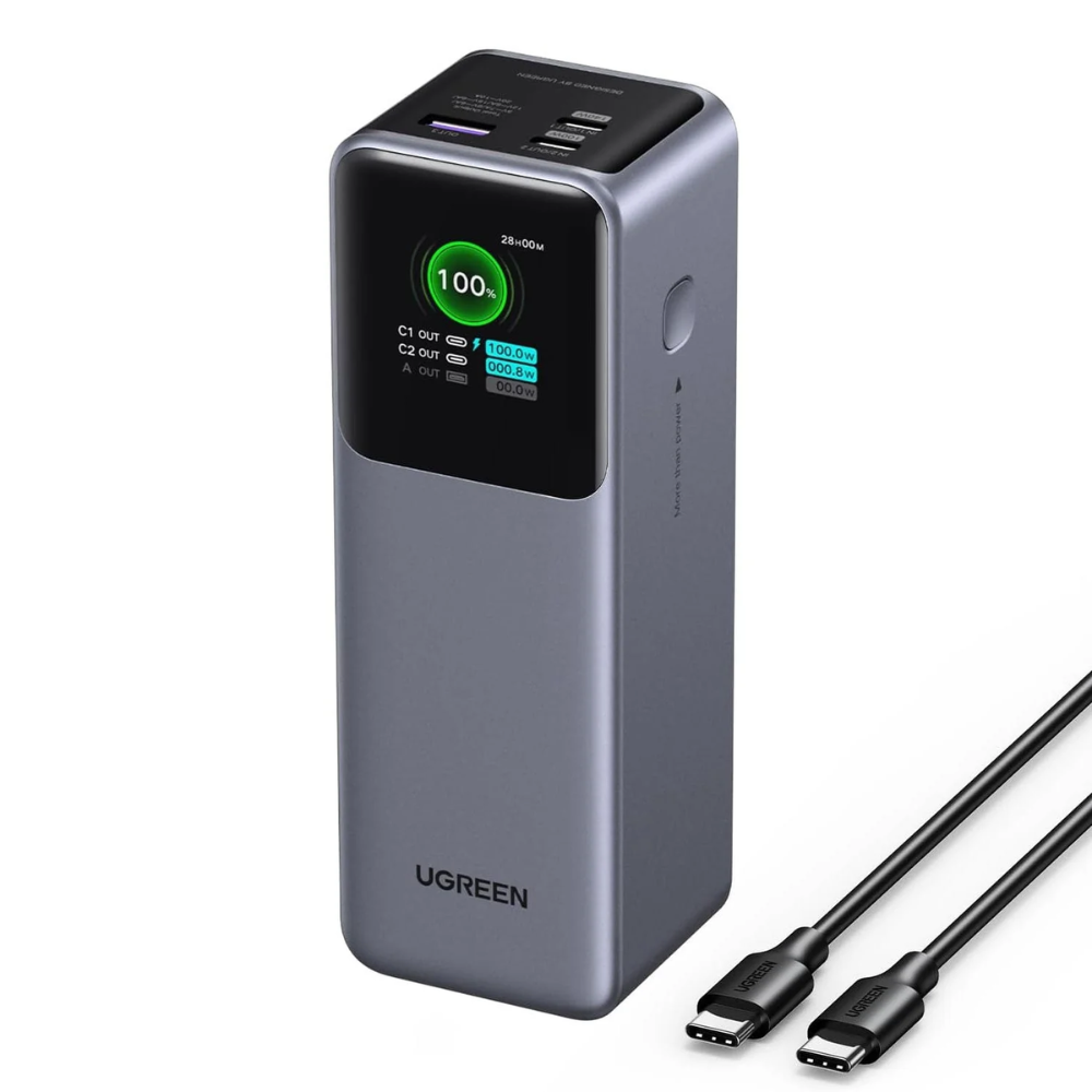 Untitled design (8) UGREEN PB722 25000MAH QUICK CHARGING 200W POWERBANK BLACK - Image 1