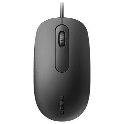 1 N200 WIRED MOUSE BLACK - Image 1