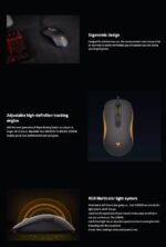 V16 RGB OPTICAL GAMING MOUSE BLACK - Image 5