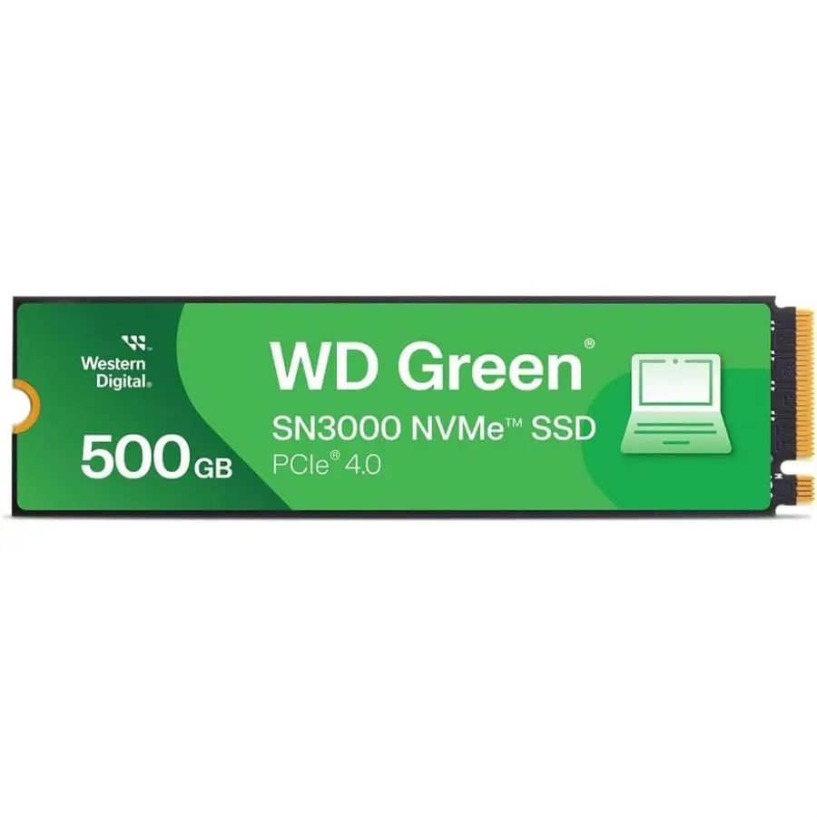 1 WD GREEN SN3000 5000MB/s M.2 NVME SSD 500GB (2-YEARS) - Image 1