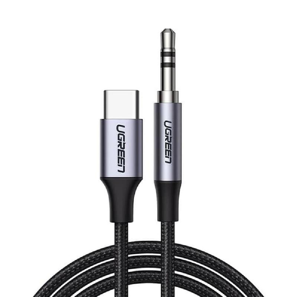 New Project (15) UGREEN USB-A TO USB-C QUICK CHARGING ALUMINIUM BRADED 3M CABLE BLACK - Image 1