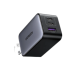 UGREEN NEXODE 65W GAN USB-C 3 PORT WALL CHARGER GRAPHITE