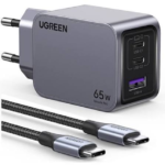 UGREEN NEXODE PRO 65W USB-A+USB-C WITH TYPCE-C CABLE 1.5M CHARGER